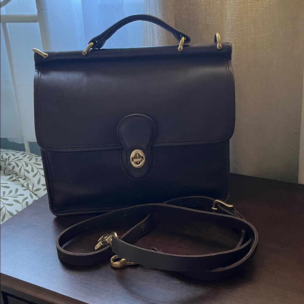 Vintage Coach Willis Top Leather Satchel